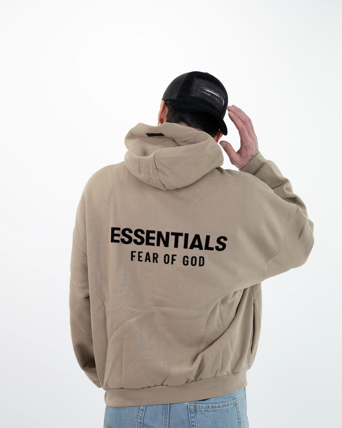 Fear Of God Essentials Hoodie Desert Sand