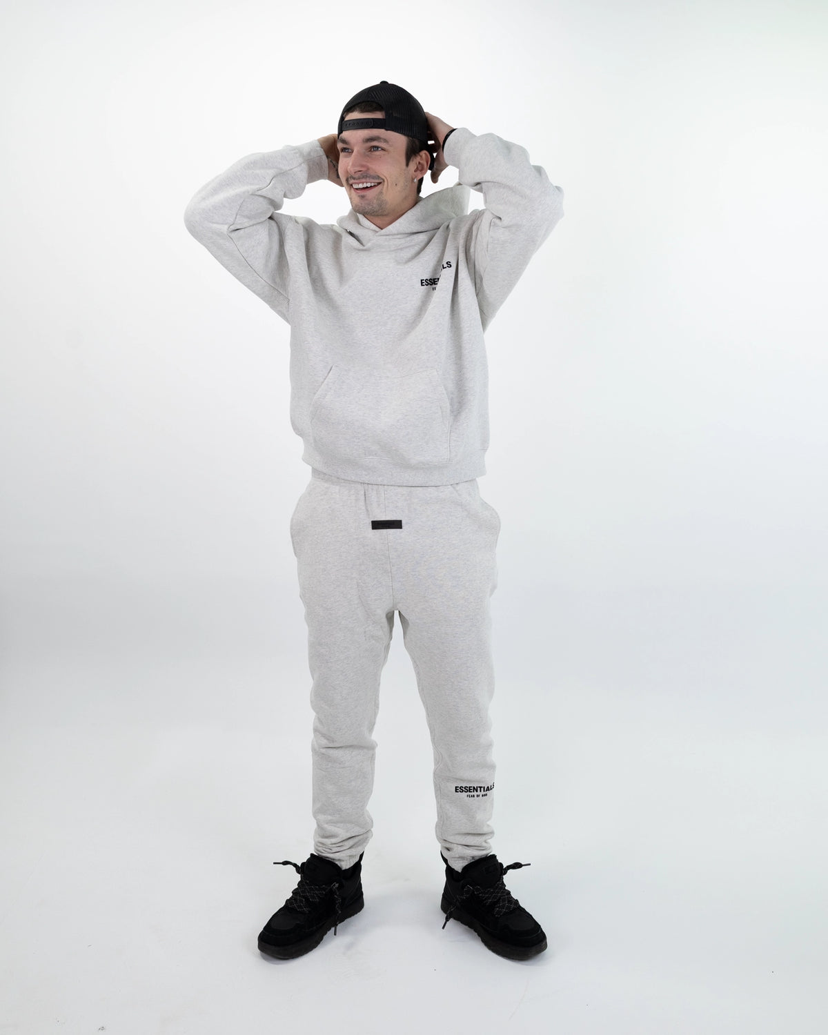 Fear Of God Essentials Hoodie Light Oat Meal